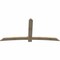 Ekena Millwork Bellingham Rough Sawn Timber Gable Bracket, Douglas Fir, 96"W x 48"H x 2"D x 6"F, 12/12 Pitch GBW096X48X0206BEL00RDF - alternate 4